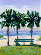 myrtle beach, s.c., oil on canvas, 24x36\" width=